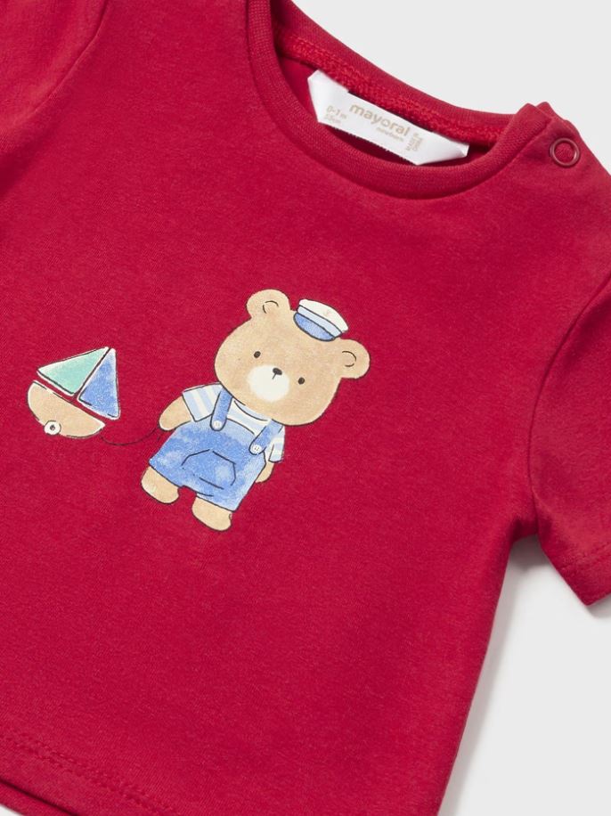 Mayoral erkek bebek  şort  tişört  set  1223