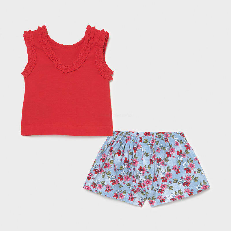 Mayoral kız bebek şort tişört 2 li set 1228