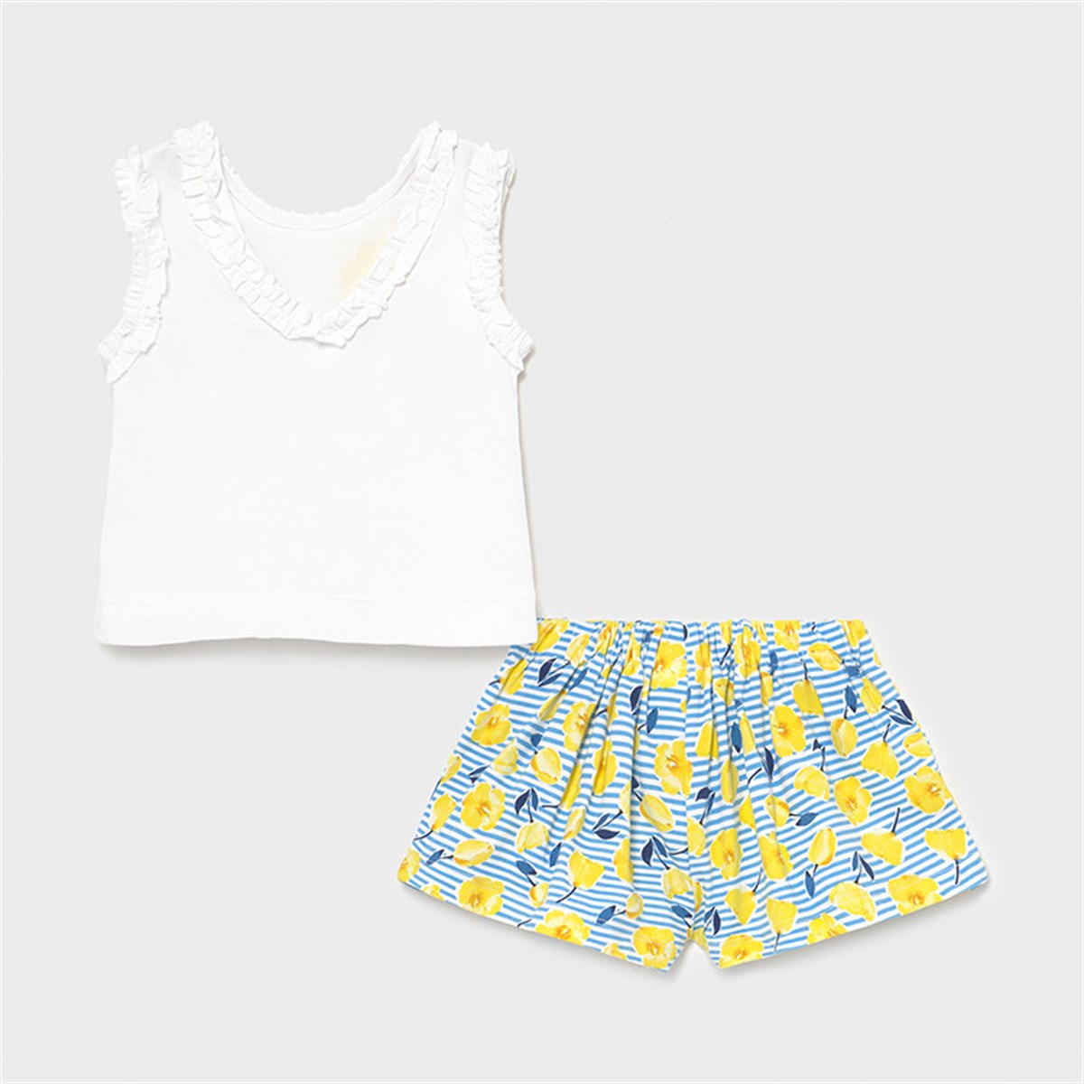 Mayoral kız bebek tişört şort 2 li set 1228