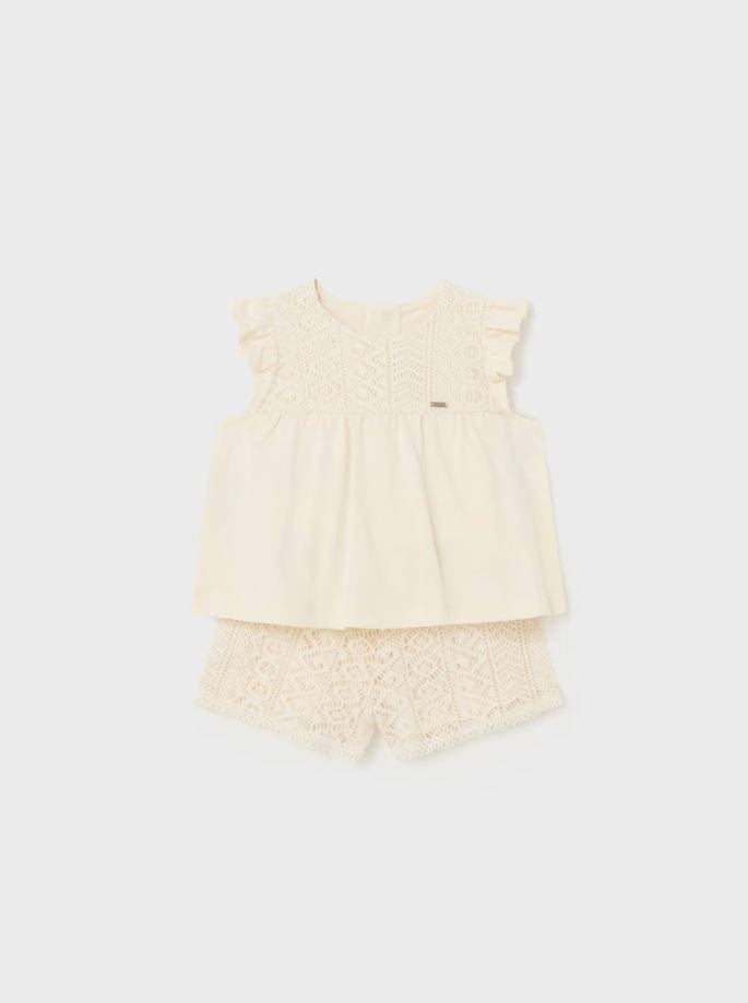 Mayoral kız bebek  bluz şort 2 li set 1235