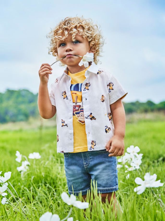 Mayoral Erkek Bebek denim Şort 1239