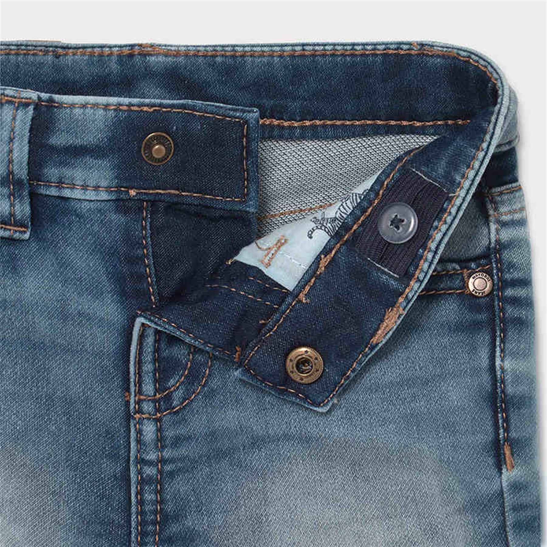Mayoral erkek bebek denim şort 1241