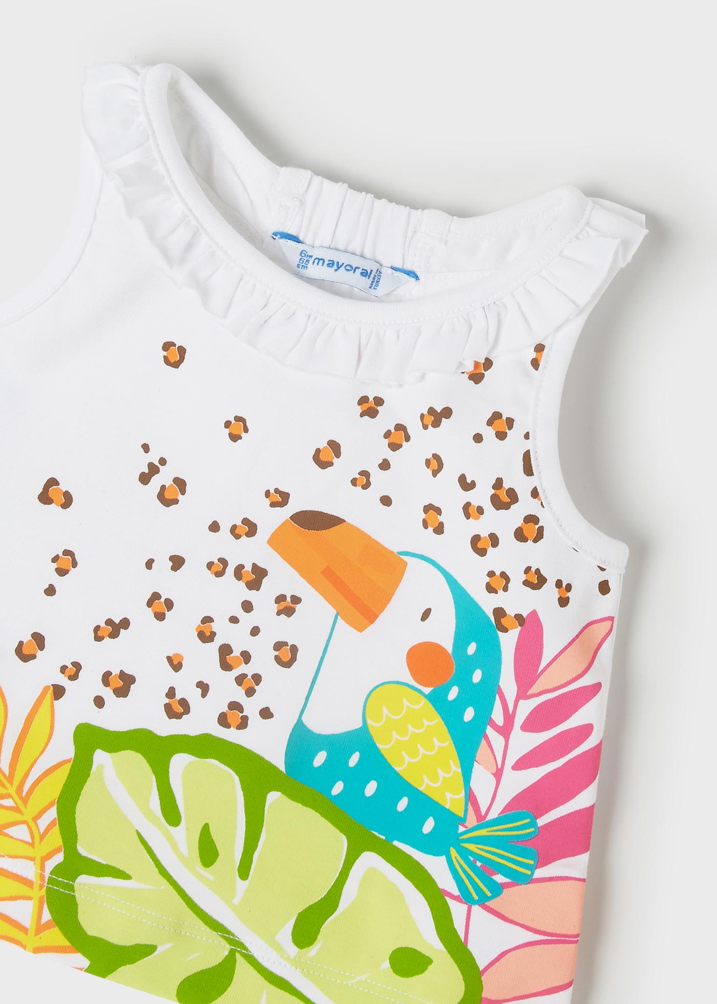 Mayoral kız bebek yazlık tişört şort set 1242