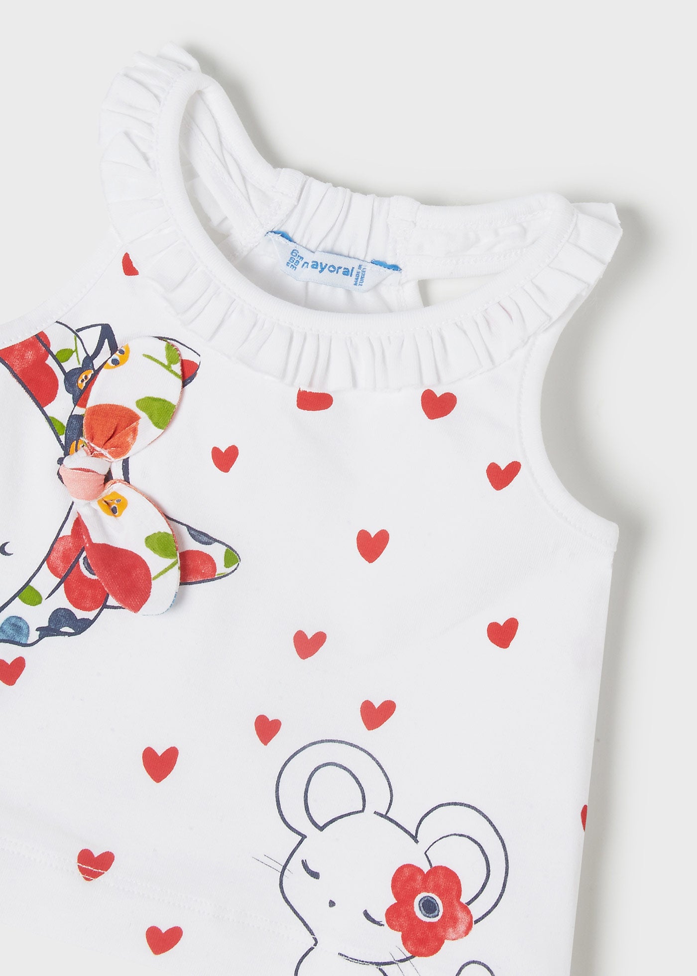 Mayoral kız bebek yazlık tişört şort set 1242