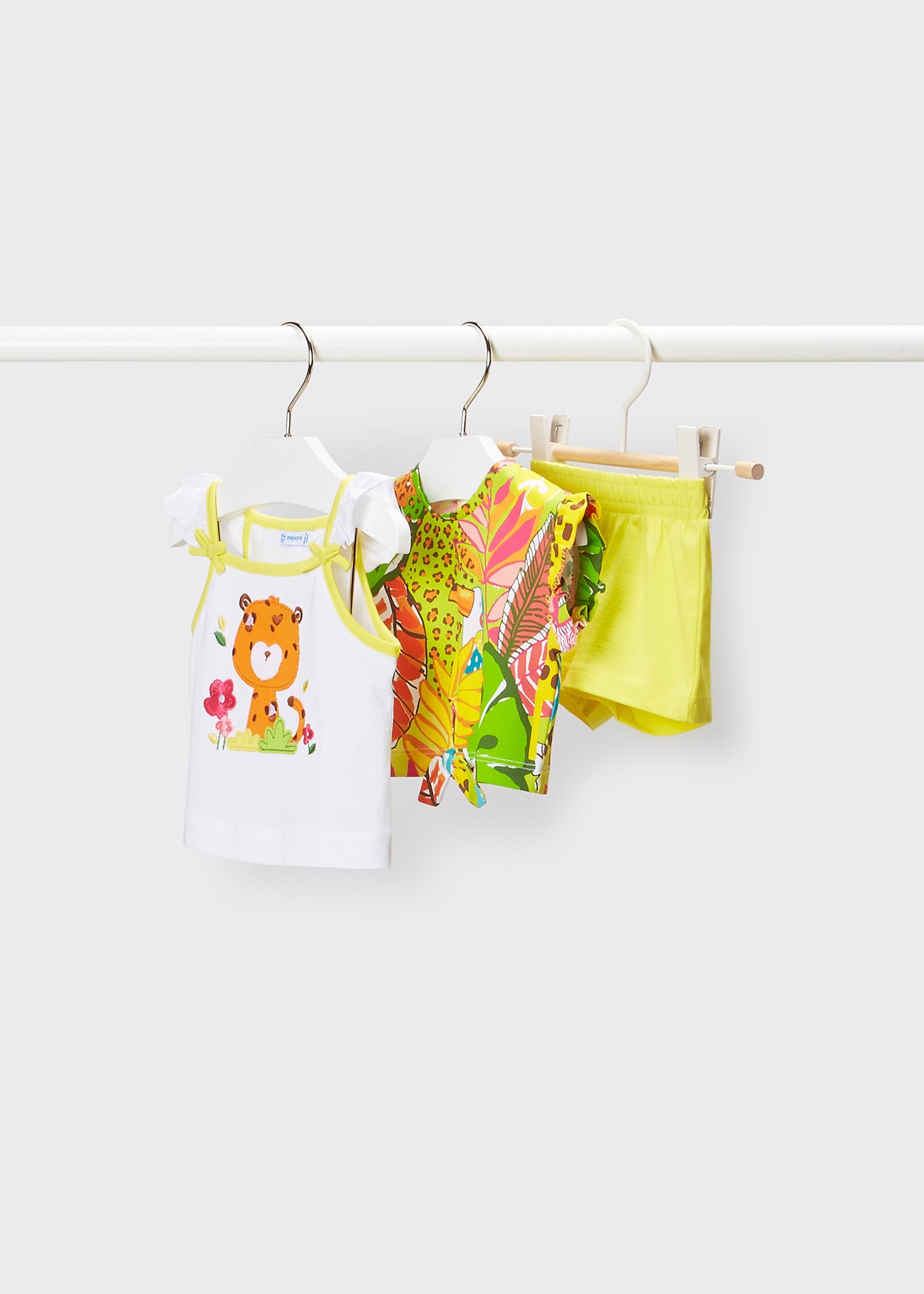 Mayoral kız bebek yazlık 3 lü şort set 1243