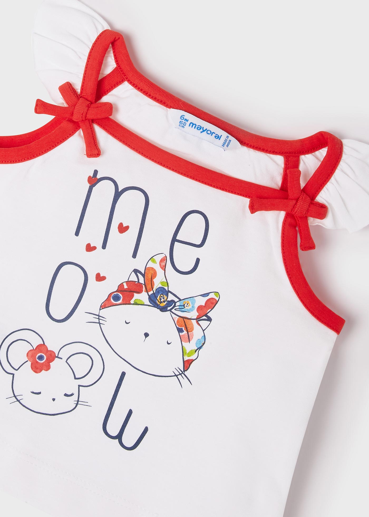 Mayoral kız bebek yazlık 3 lü şort set 1243