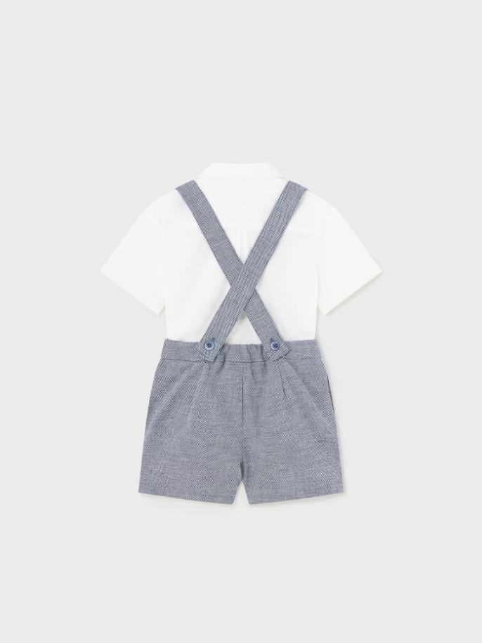 Mayoral erkek bebek bermuda gömlek papyon 3 lü set 1247