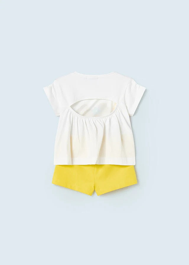 Mayoral kız bebek  şort tişört set 1276