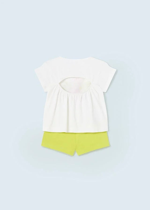 Mayoral kız bebek  şort tişört set 1276