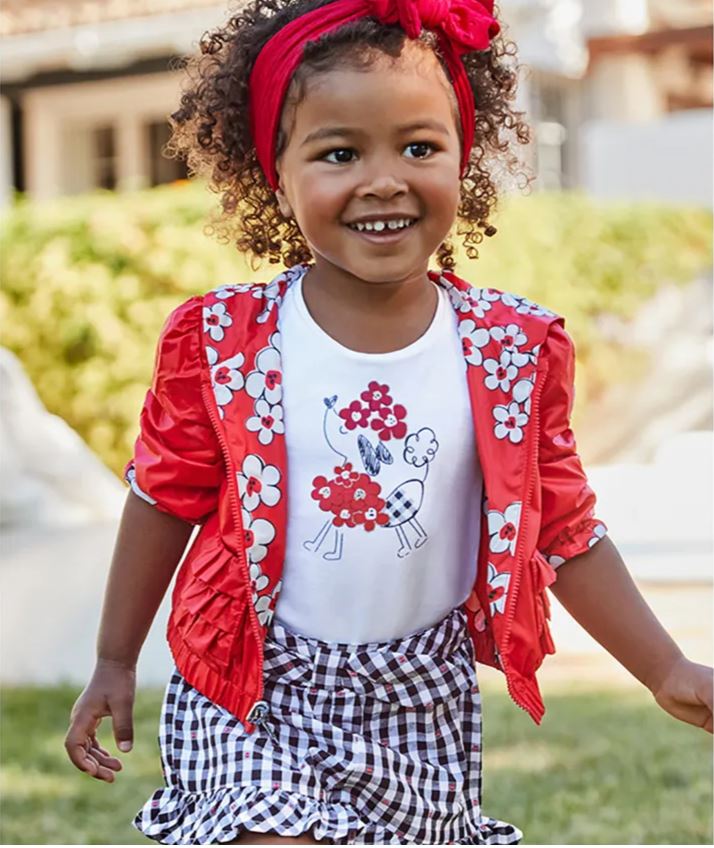 Mayoral kız bebek tişört şort 2 li set 1281