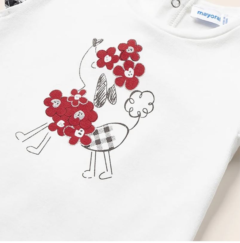 Mayoral kız bebek tişört şort 2 li set 1281