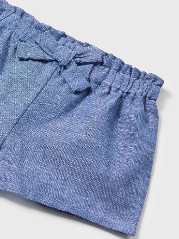 Mayoral kız  bebek denim bluz şort 2 li set  1298