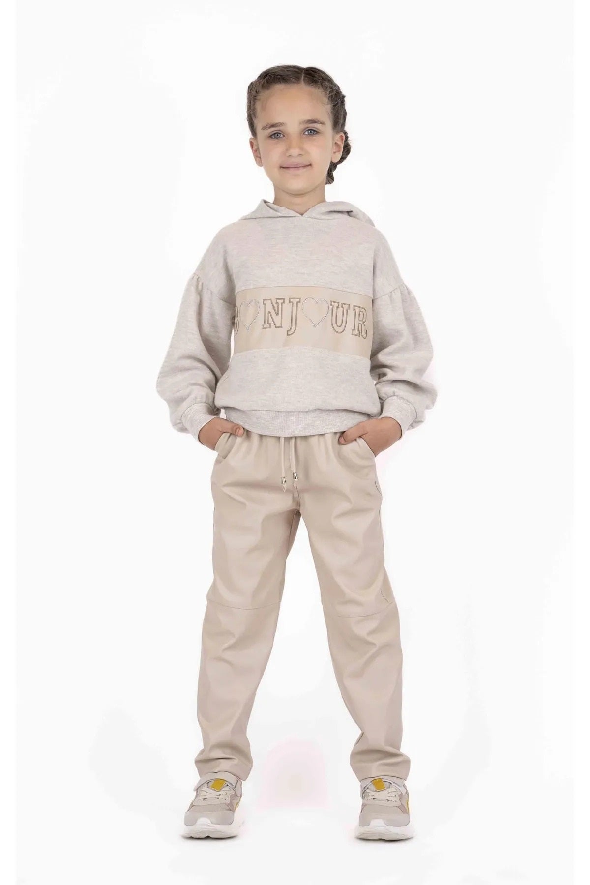 best kids Kız Çocuk  derii Pantolon 14012