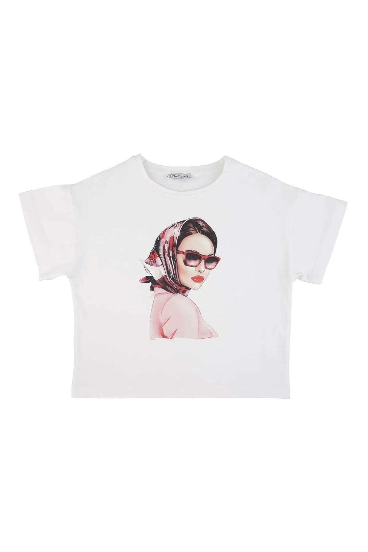Best kide kız çocuk yazlık baskılı tişört  14248