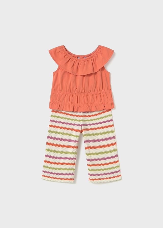 Mayoral kız bebek yazlık bluz pantolon 2 li set 1575