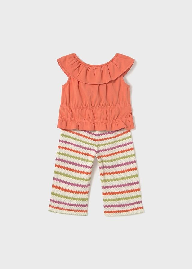 Mayoral kız bebek yazlık bluz pantolon 2 li set 1575