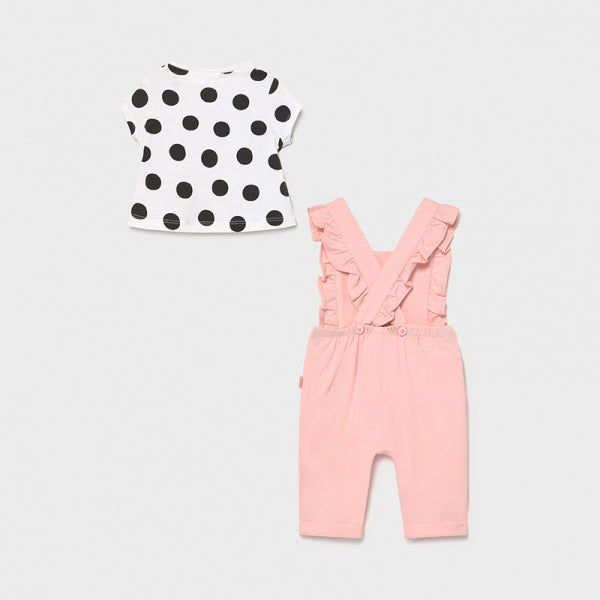 Mayoral kız bebek uzun tulum tişört 2 li set 1619