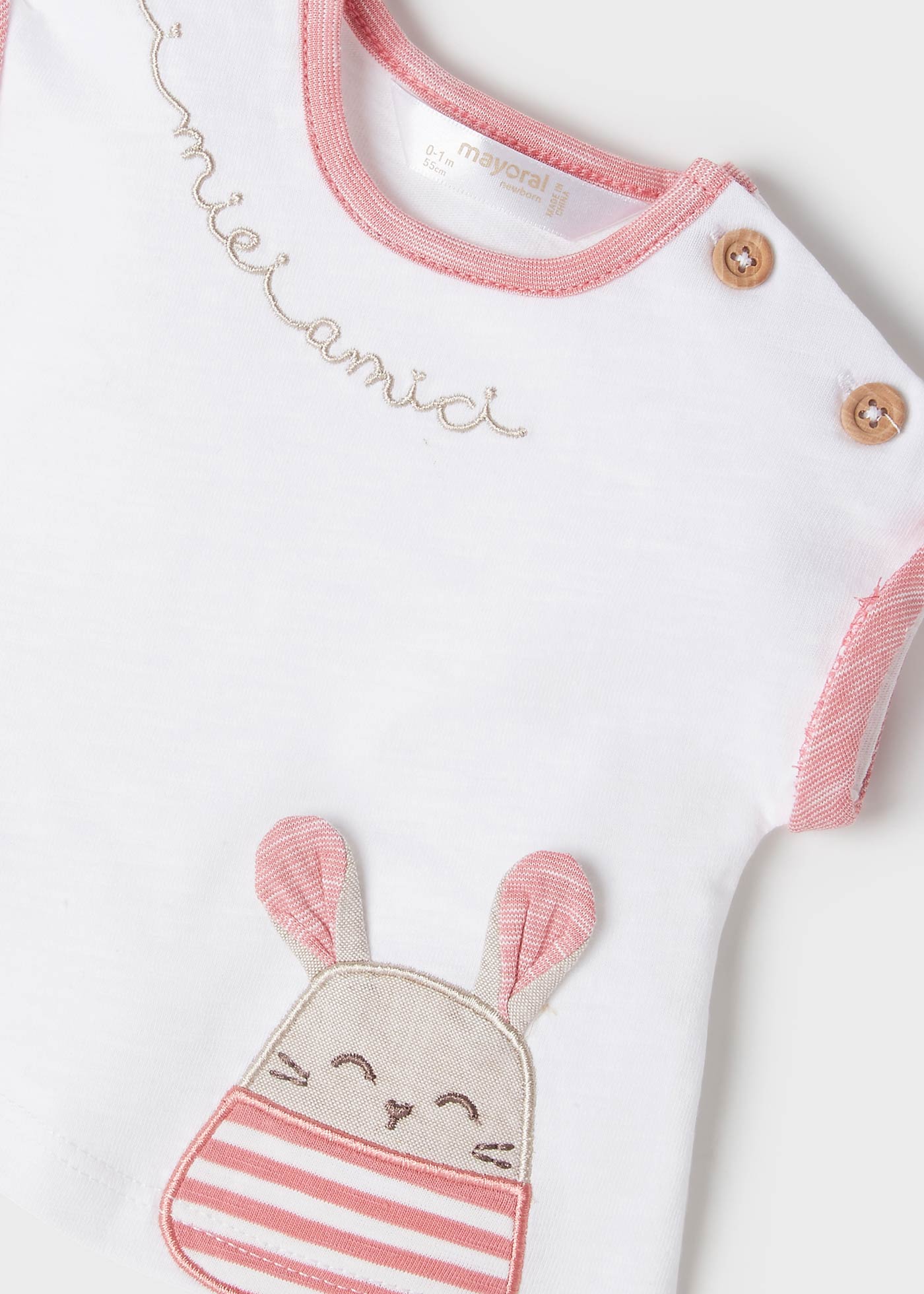 Mayoral kız bebek yazlık tişört şort 4 lü set 1623