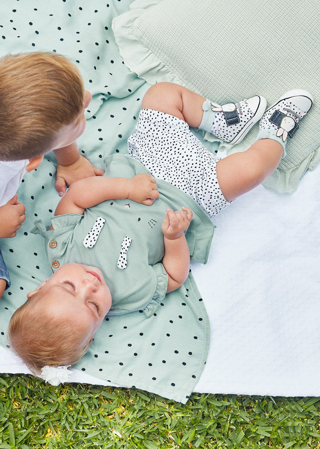 Mayoral kız bebek yazlık tişört şort 4 lü set 1624