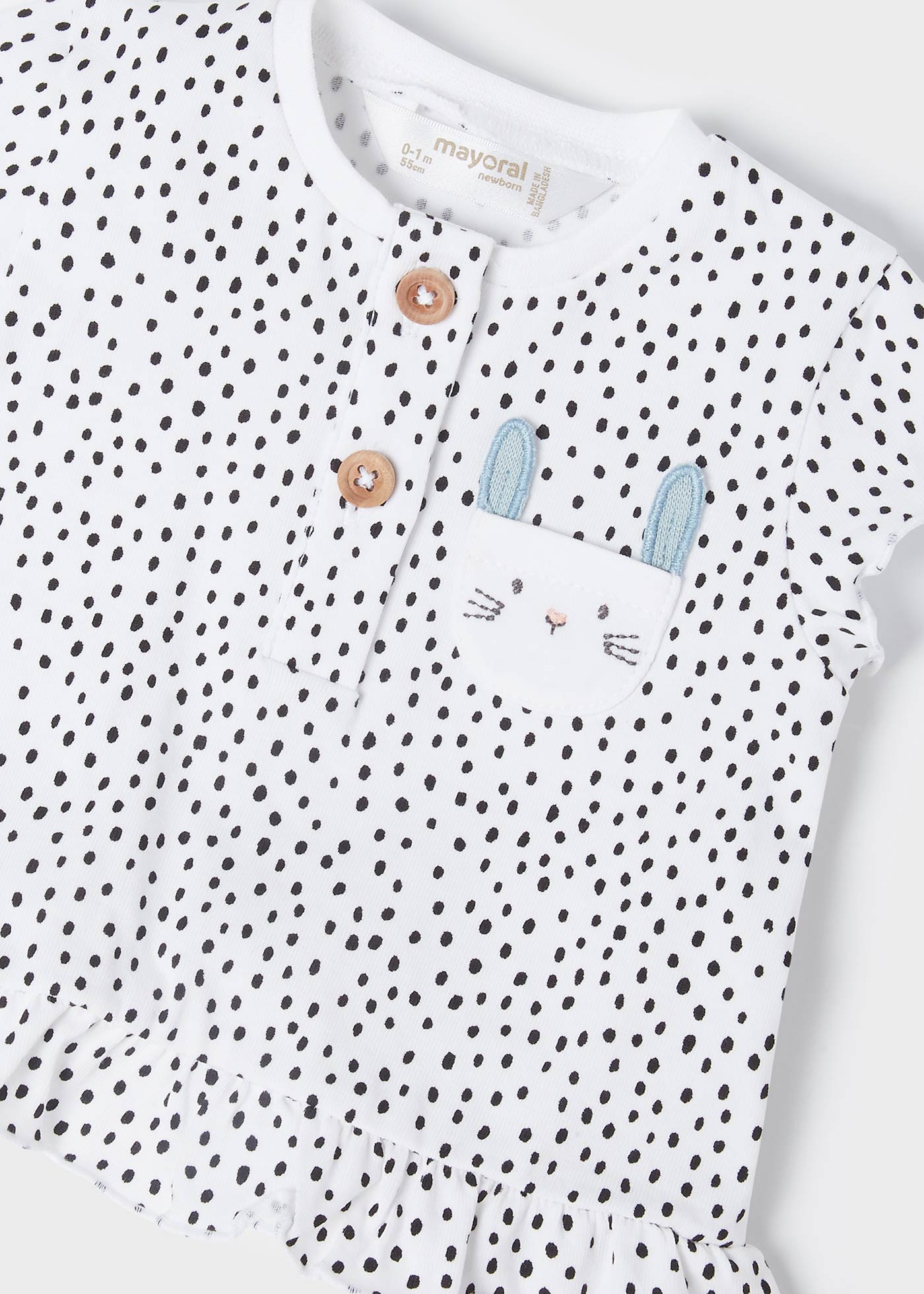 Mayoral kız bebek yazlık tişört şort 4 lü set 1624