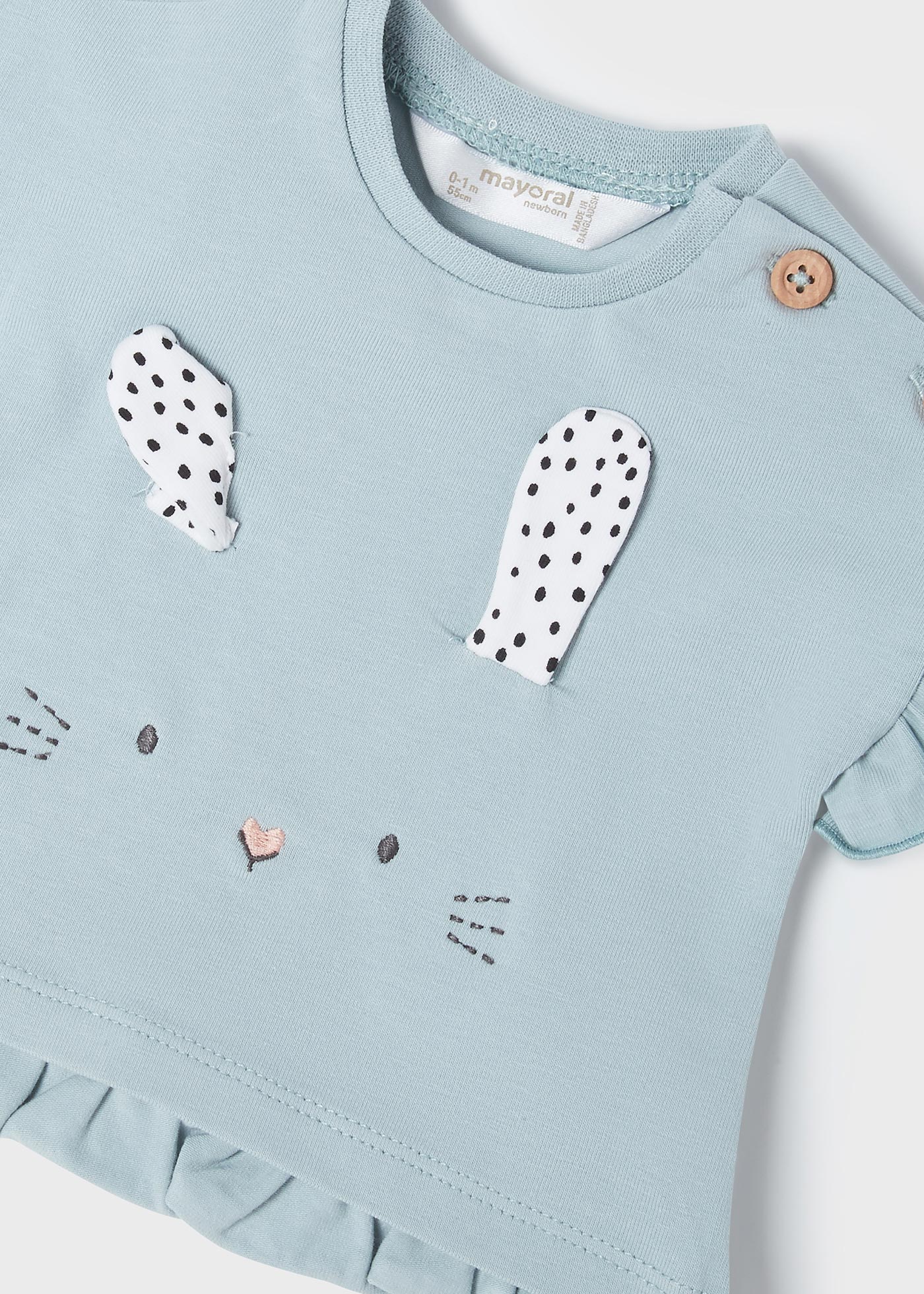 Mayoral kız bebek yazlık tişört şort 4 lü set 1624