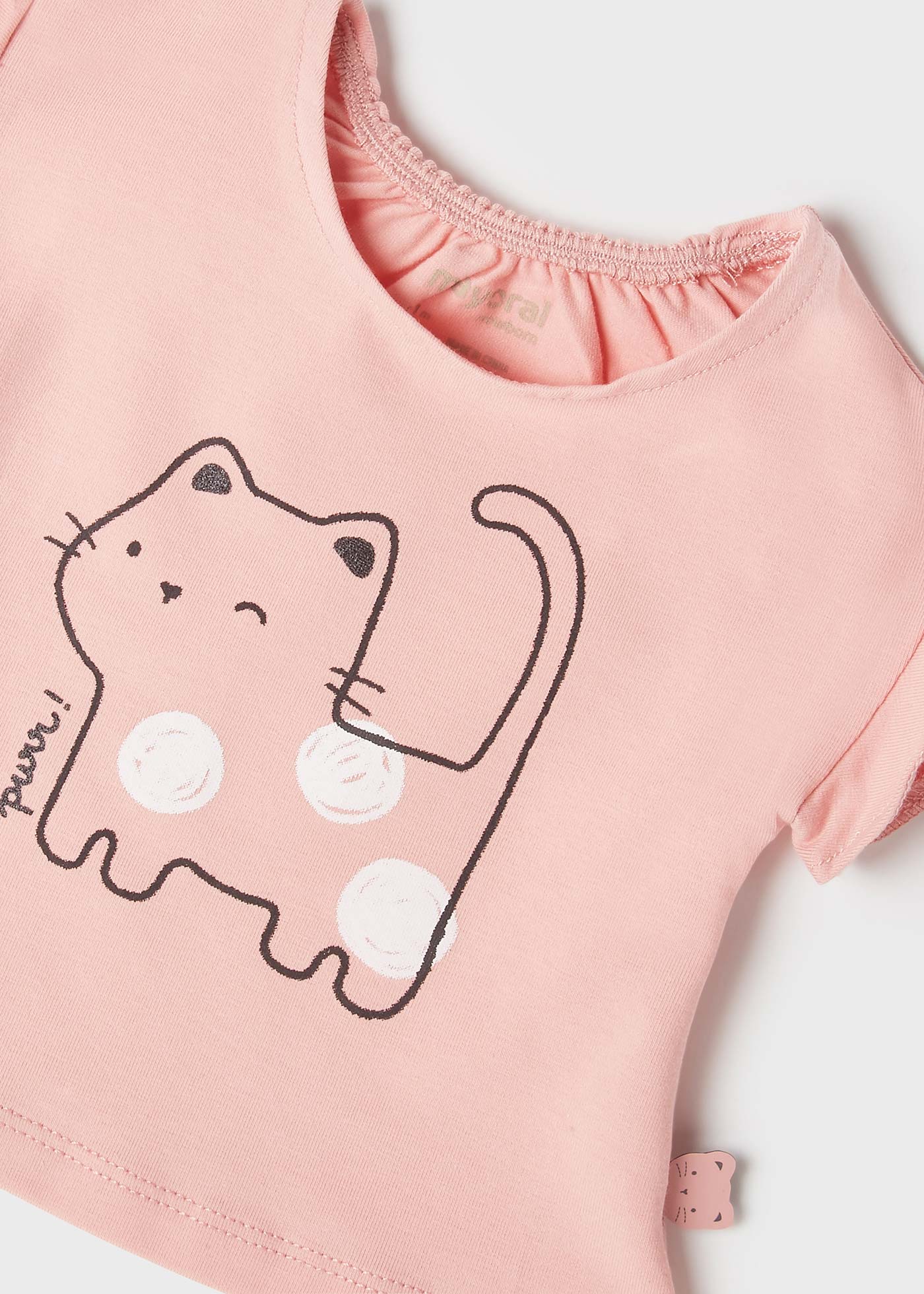 Mayoral kız bebek yazlık tişört şort 4 lü set 1625