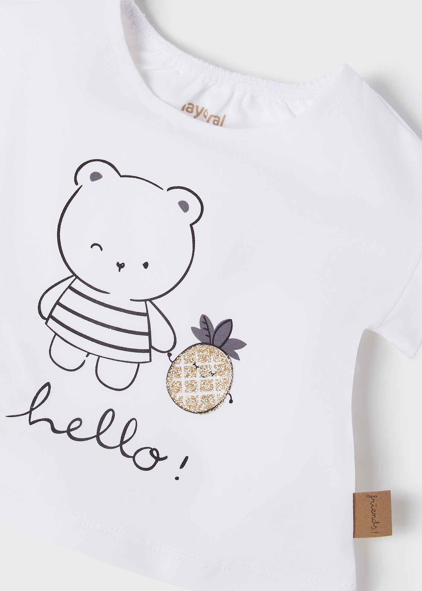 Mayoral kız bebek yazlık tişört şort 4 lü set 1625