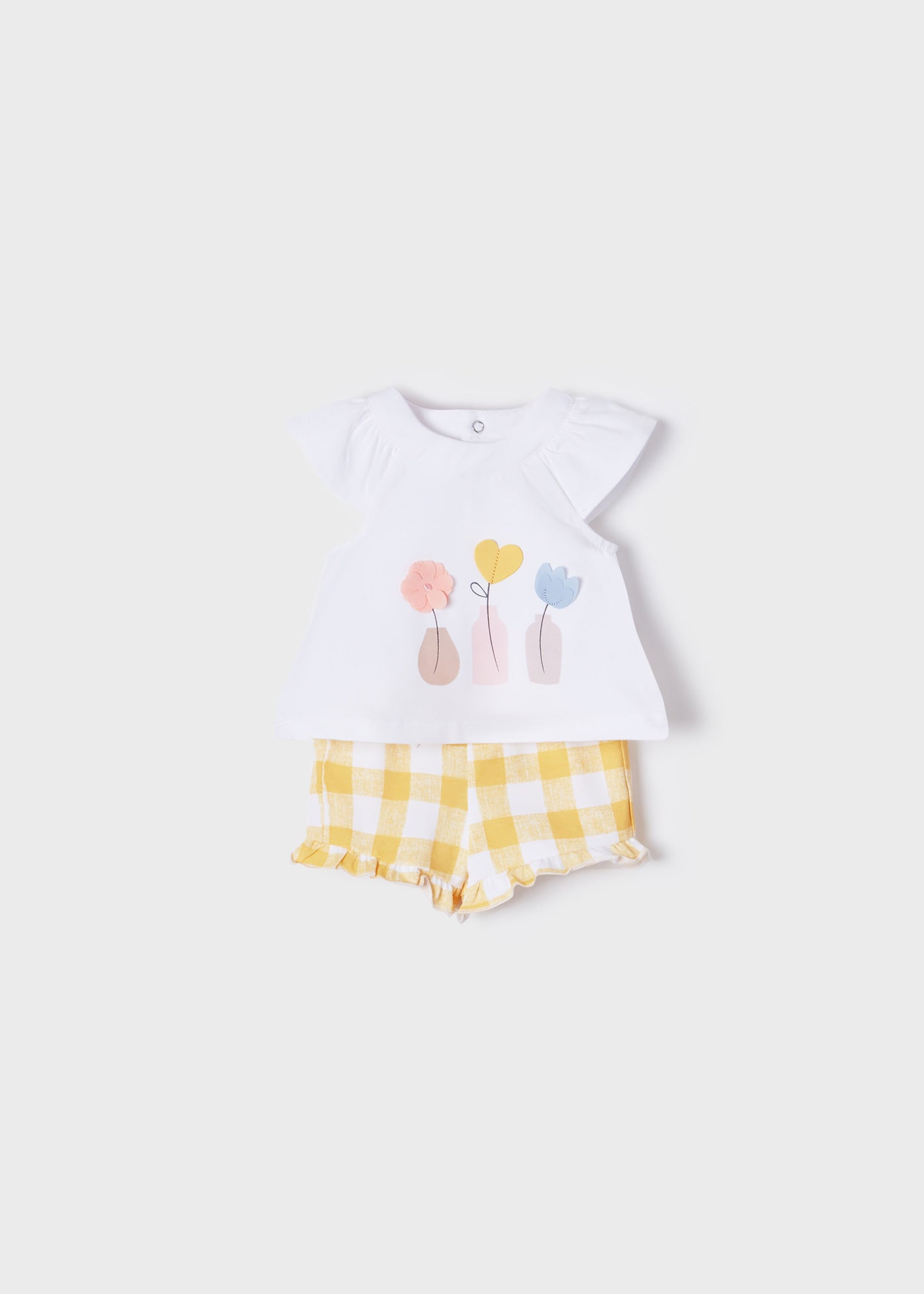Mayoral kız bebek yazlık tişört şort 4 lü set 1626