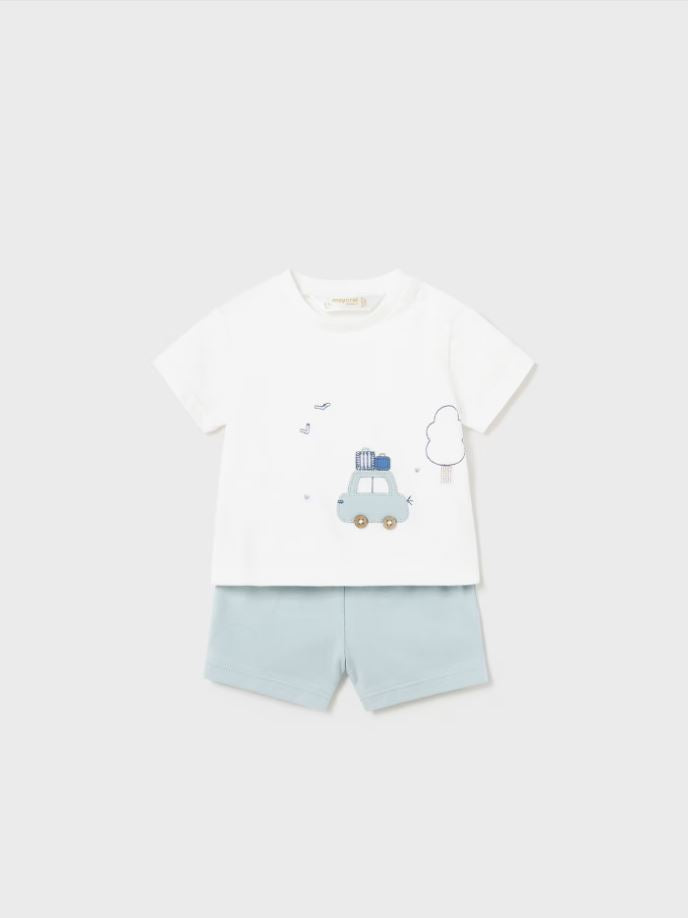 Mayoral erkek bebek  şort tişört 4 lü set  1627