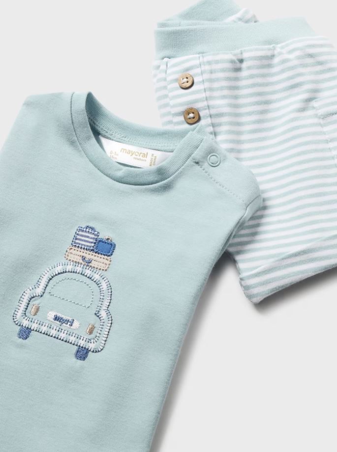 Mayoral erkek bebek  şort tişört 4 lü set  1627