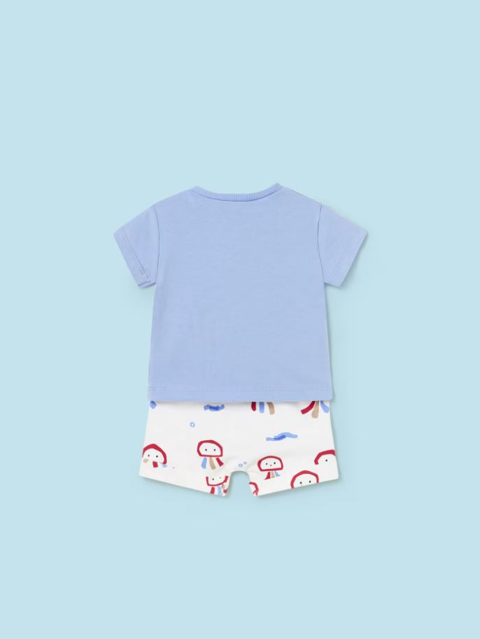 Mayoral erkek bebek  şort tişört 4 lü set  1628