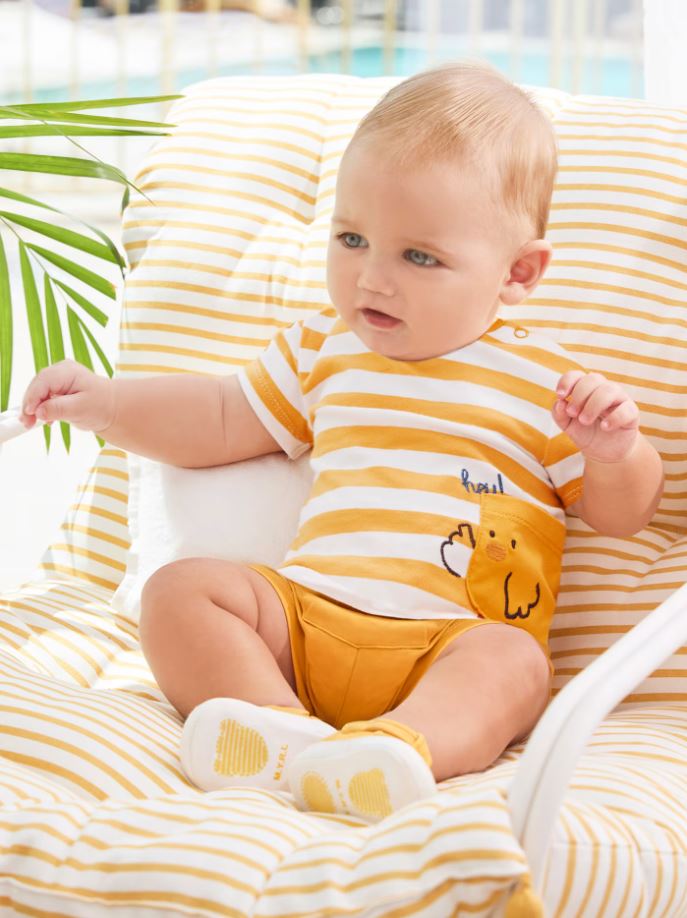 Mayoral erkek bebek  şort tişört 4 lü set  1628