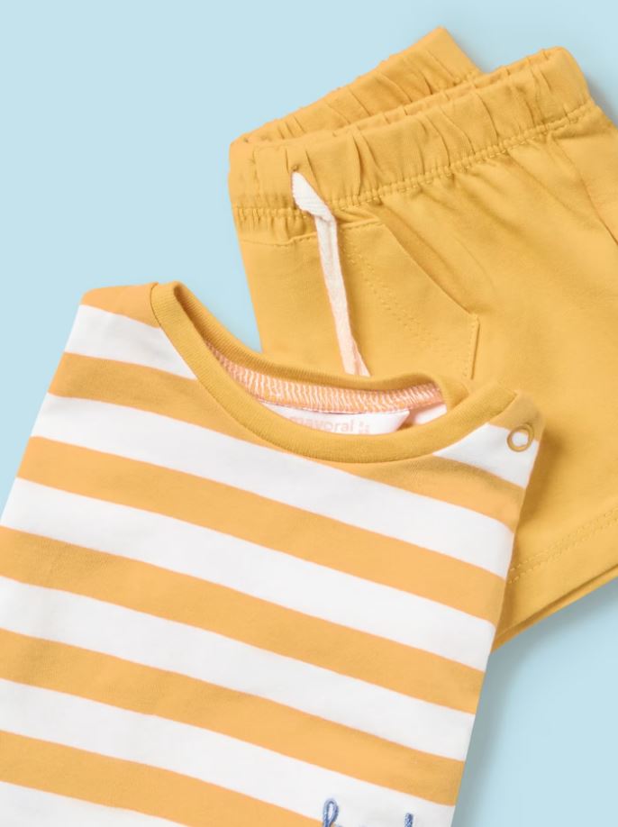 Mayoral erkek bebek  şort tişört 4 lü set  1628