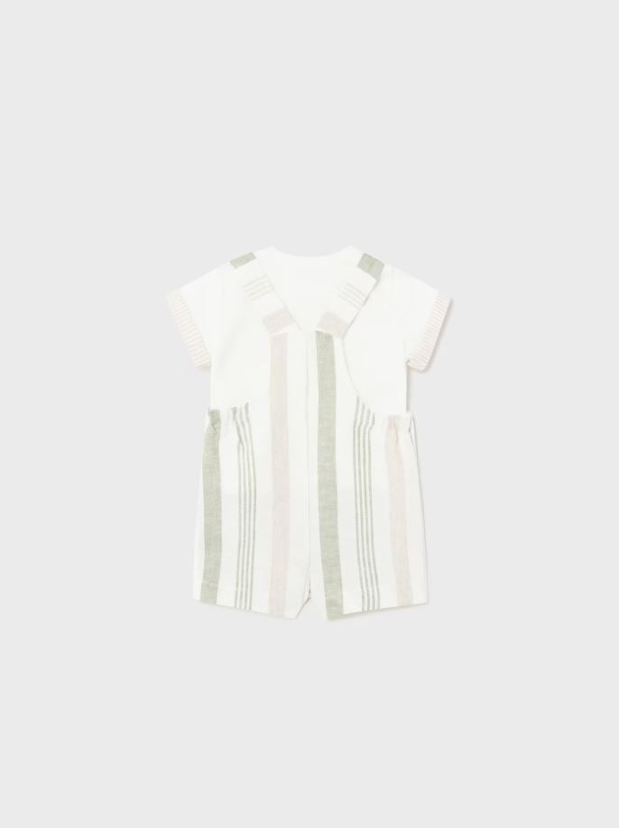 Mayoral erkek bebek  kısa tulum tişört 2 li set 1637