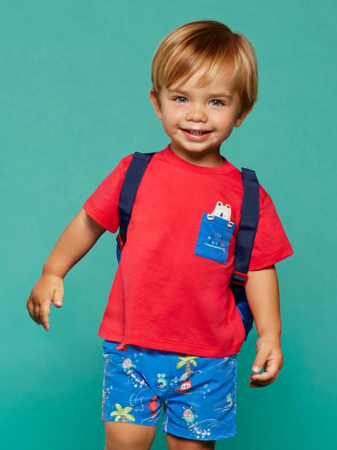 Mayoral erkek bebek şort mayo tişört 2 li set  1650