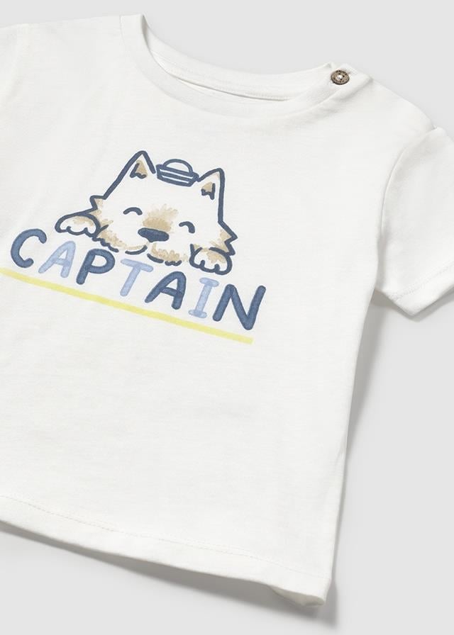 Mayoral erkek bebek tişört şapka şort 3 lü set 1655