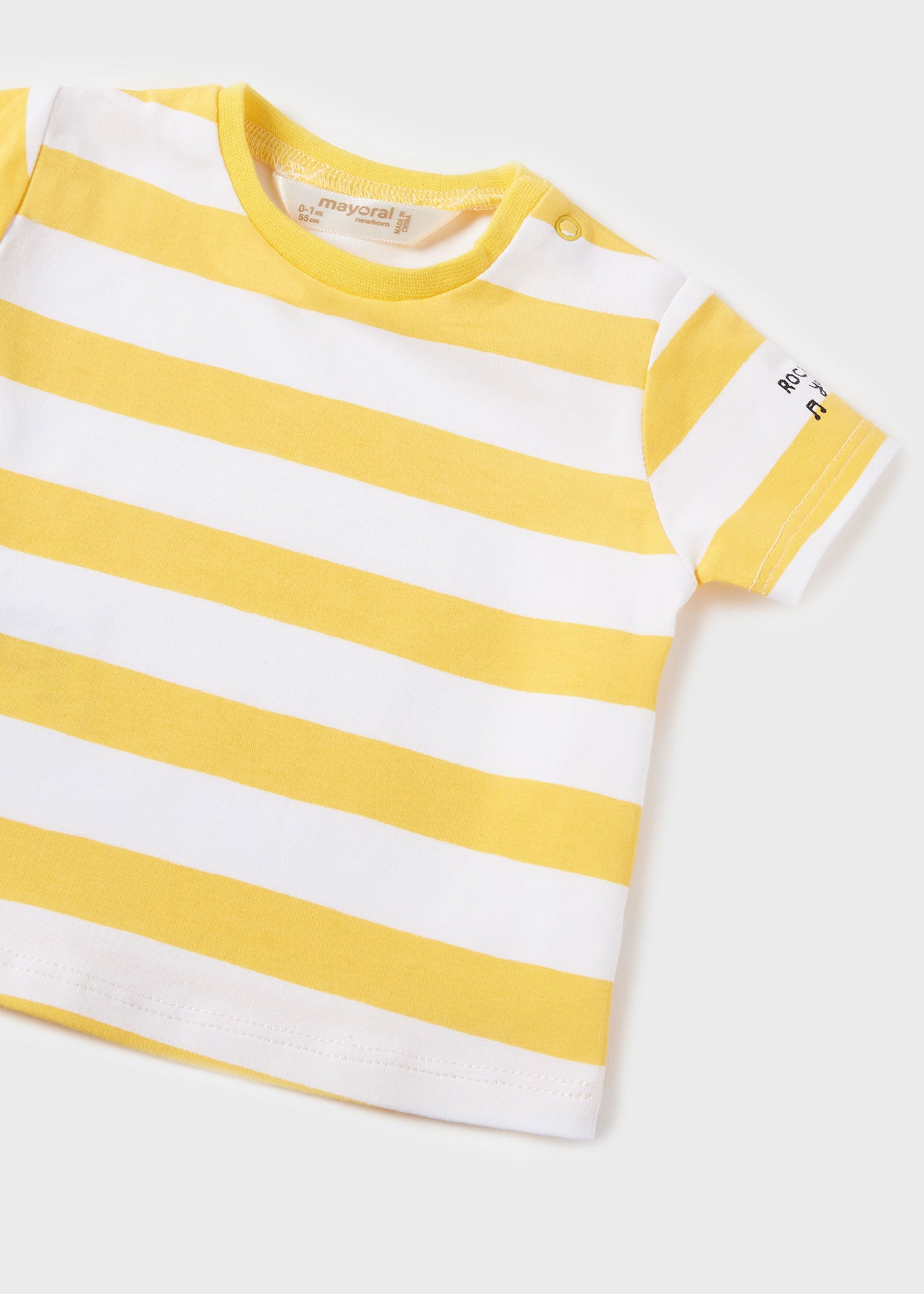 Mayoral erkek bebek yazlık tişört denim solapet şort 2 li set 1680