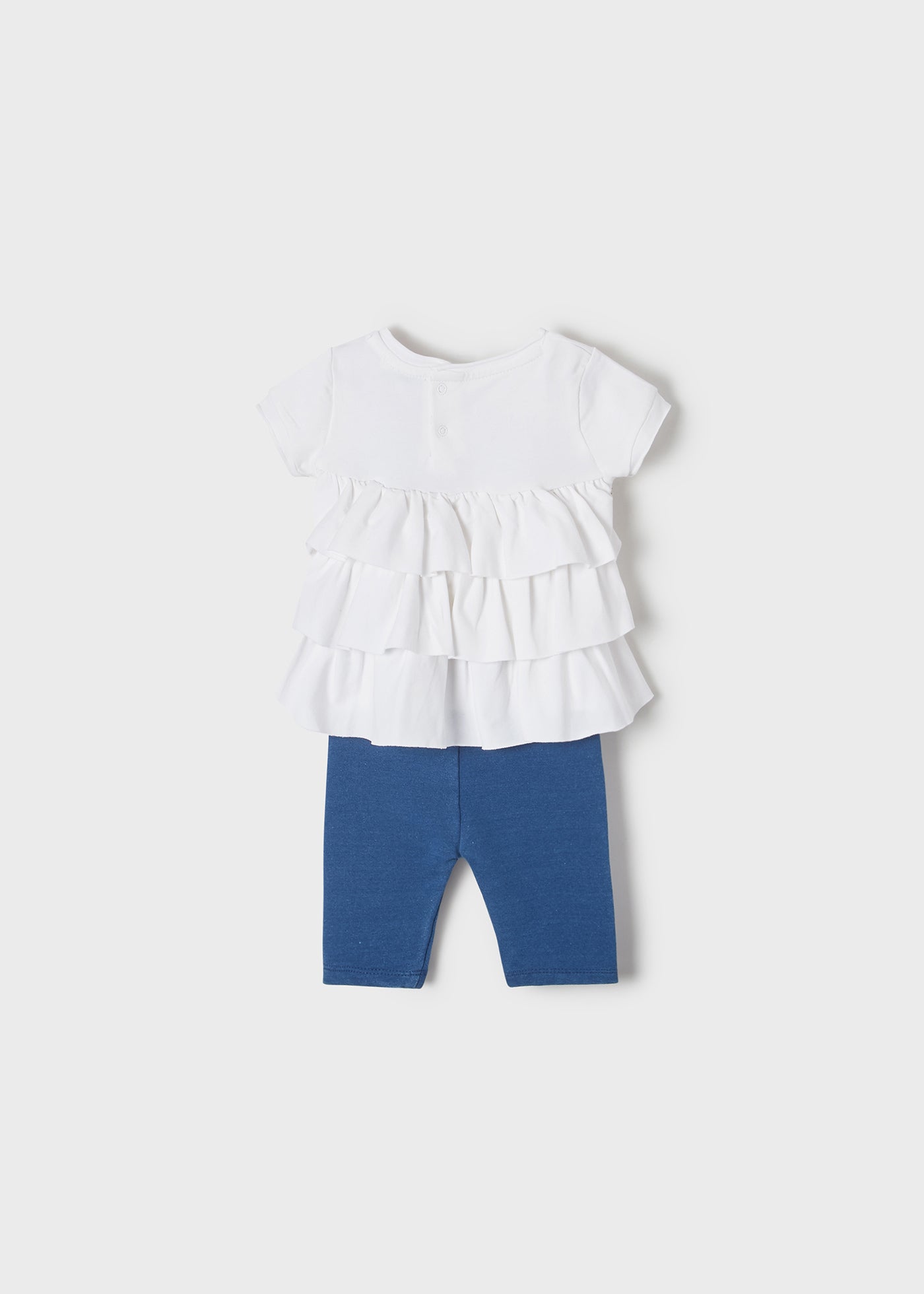 Mayoral kız bebek yazlık  denim tayt  tişört takım 1723