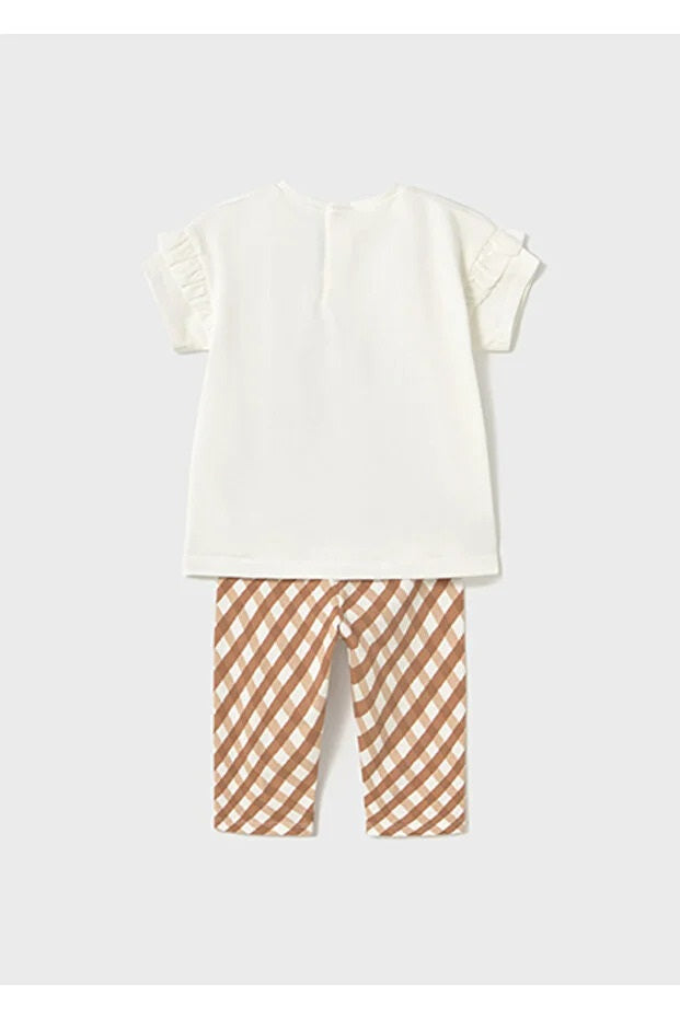 Mayoral kız bebek yazlık tişört tayt 2 li set 1739