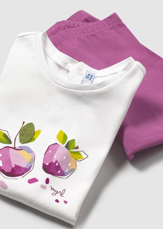 Mayoral kız bebek yazlık tişört 2 li tayt 3 lü set