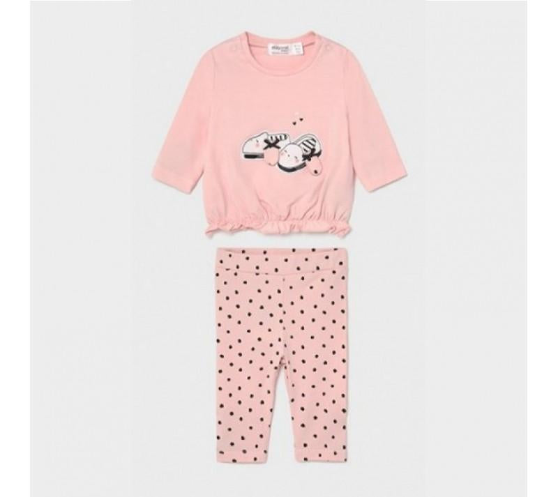 Mayoral kız bebek t-shırt tayt  4 lü set