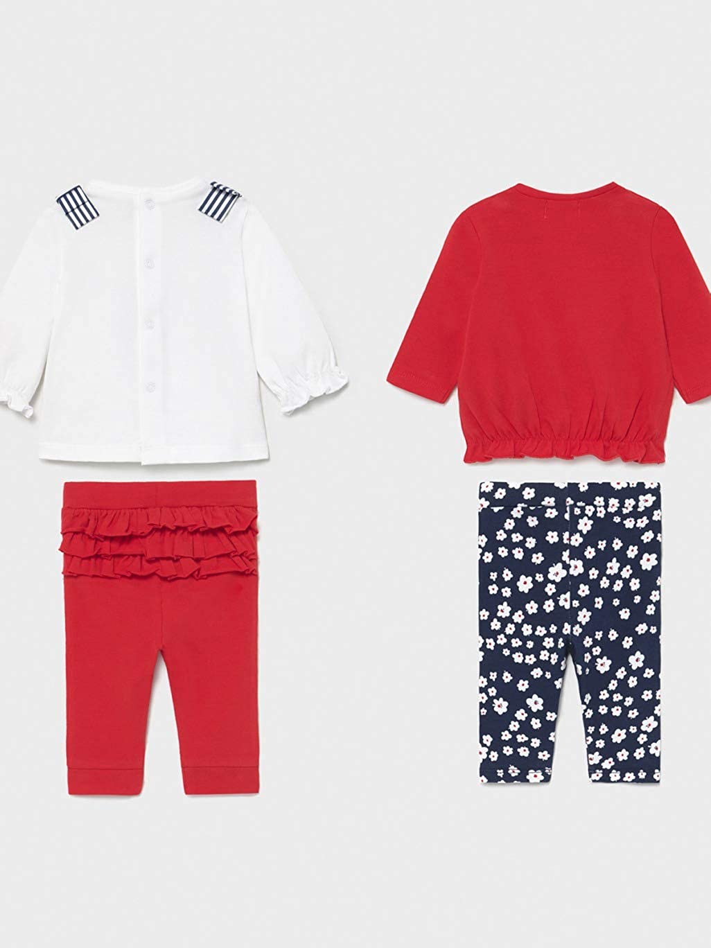 Mayoral kız bebek t-shırt tayt  4 lü set
