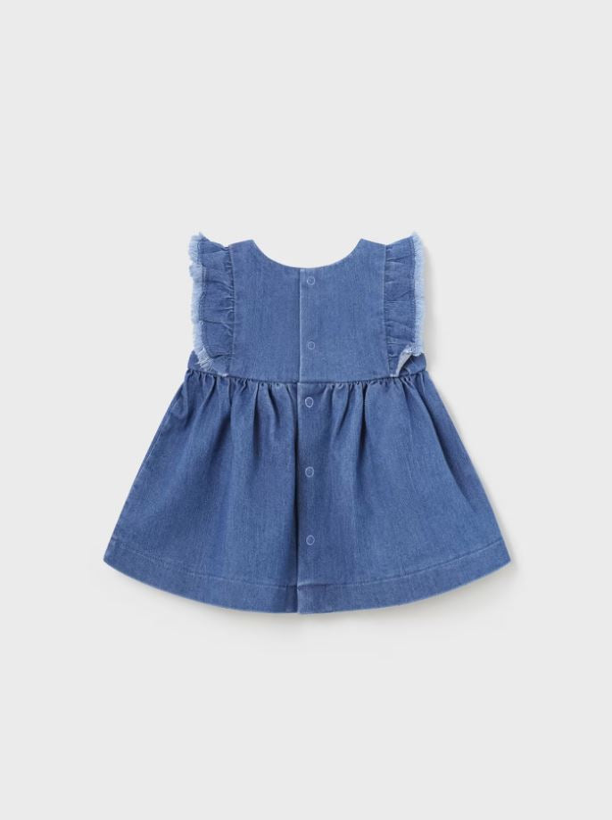 Mayoral Yenidoğan Kız Bebek denim elbise 1809