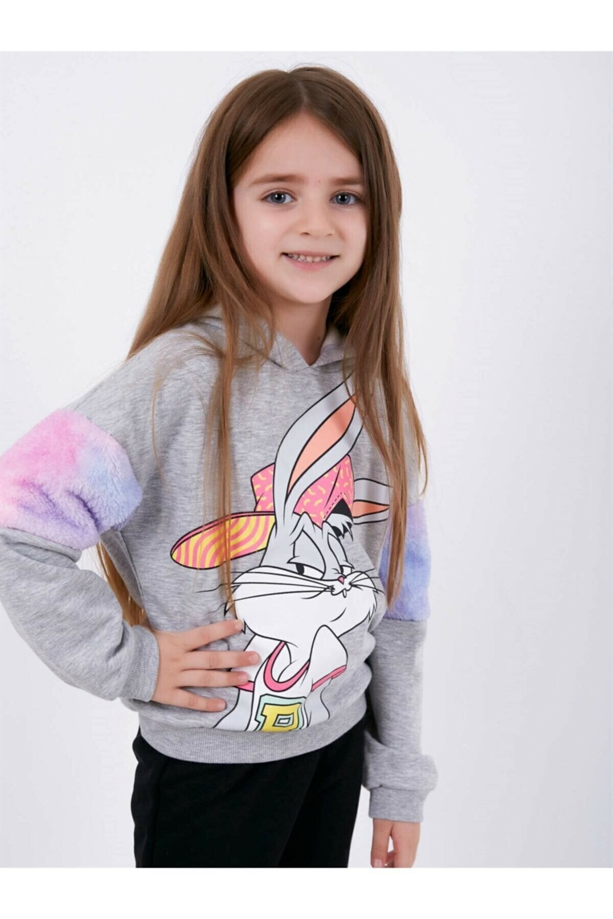 Looney Tunes Lisanslı kız Çocuk Kapüşonlu 2'li Takım 18430