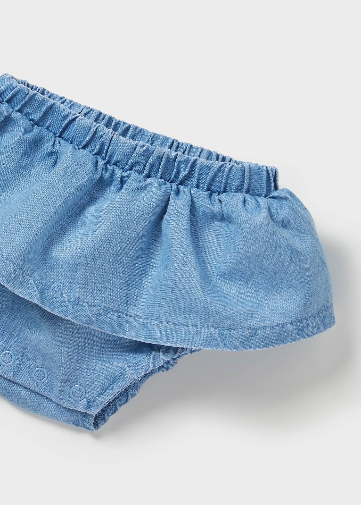 Mayoral kız bebek yazlık tişört denim etek şort 2 li takım 1859