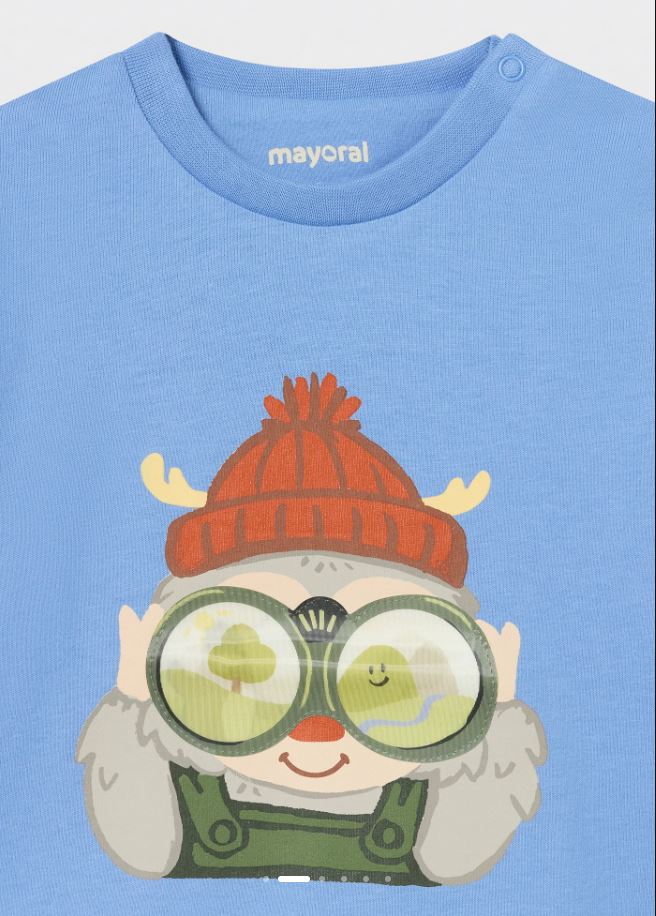 Mayoral erkek bebek uzun kol tişört 2036