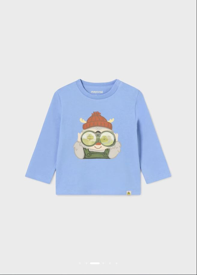 Mayoral erkek bebek uzun kol tişört 2036