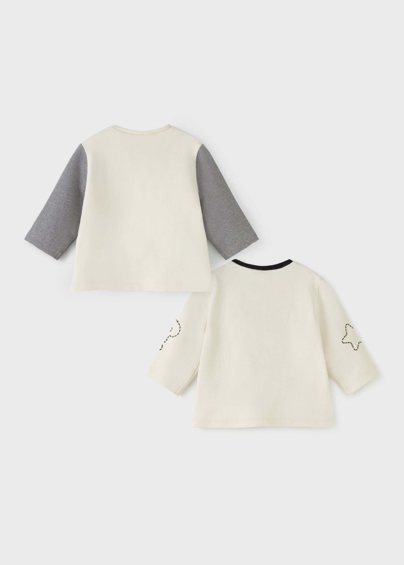 Mayoral erkek bebek uzun kol 2 li tişört set 2061