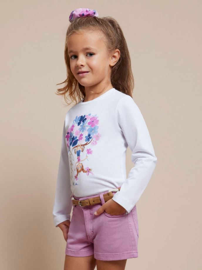 Mayoral kız çocuk kemerli  gabardin  şort