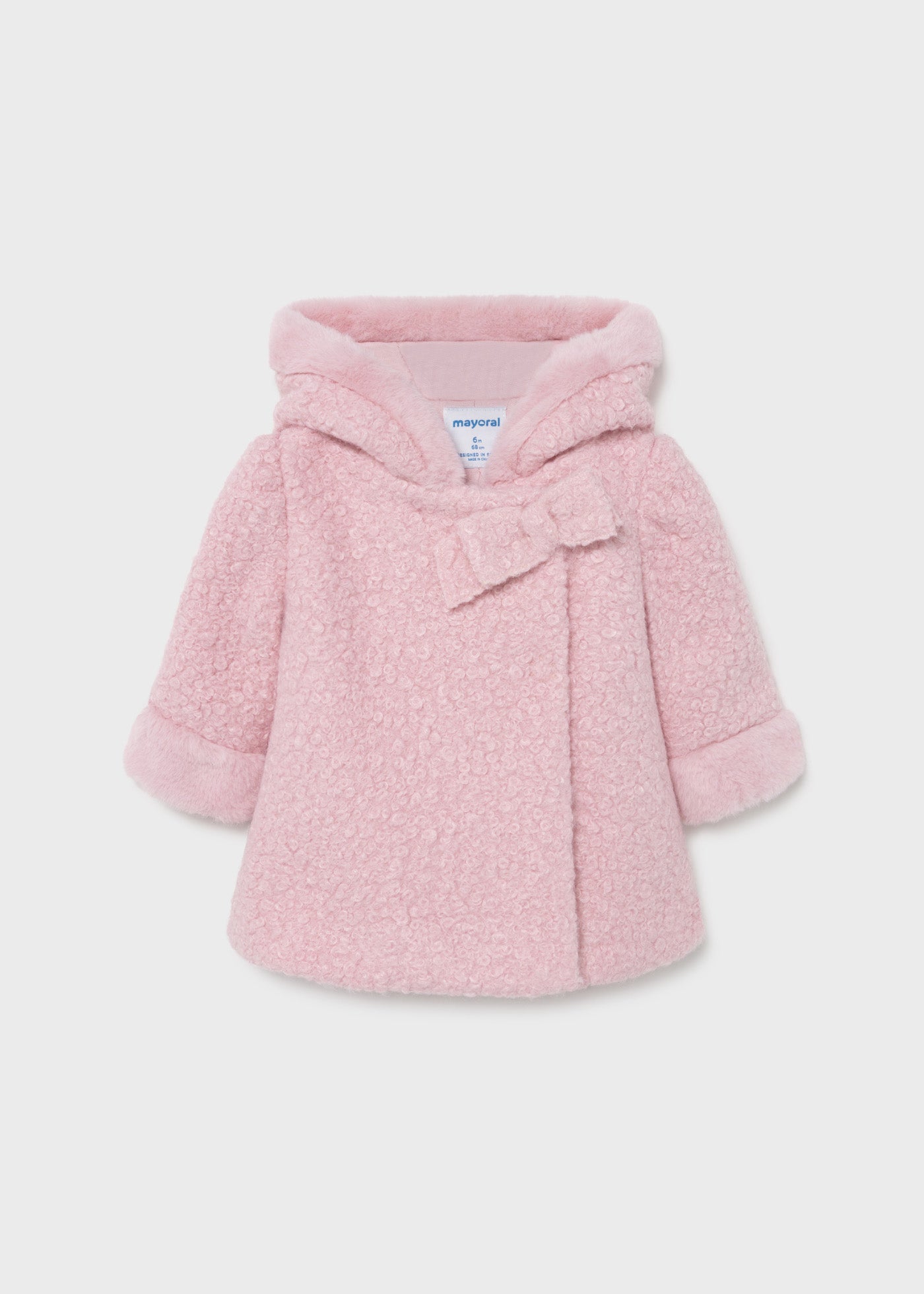 Mayoral kız bebek buklet yün kaban 2435